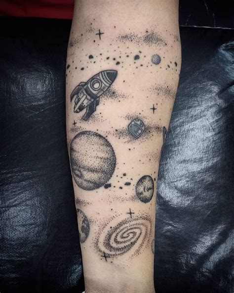 Space Tattoo Ideas Forearm
