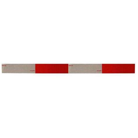 Oralite Reflective Tape Redwhite 24 Inl 2 Inw 18363 Zoro