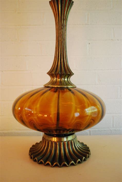 Antique Amber Glass Table Lamp Amazing Design Ideas