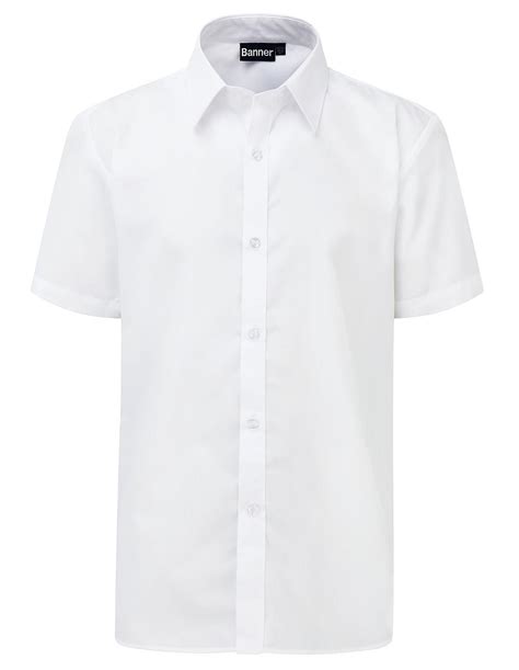 White Boys School Shirts Pk2
