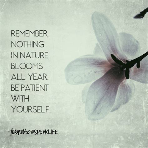 Remember Nothing In Nature Blooms All Year Be Patient With Yourself