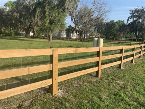 3 Rail Farm Fence Installed By Arden Fence Company Rustic Fence