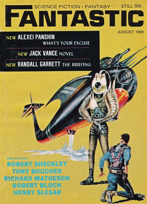 Fantastic August 1969 Science Fiction Art Classic Sci Fi Books