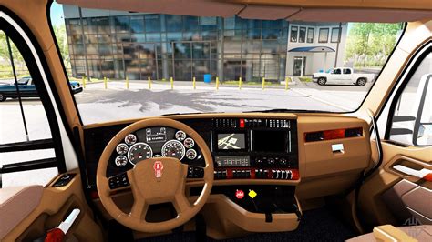 Brown Interior Kenworth T680 For American Truck Simulator