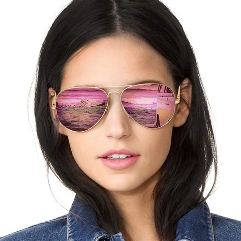 Sunglasses Clothing And Accessories Gold Framegrey Lens（non Mirror） Sodqw Womens Aviator