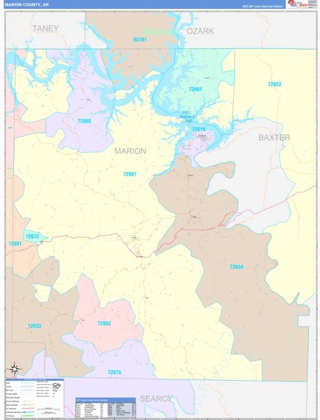 Digital Maps Of Marion County Arkansas