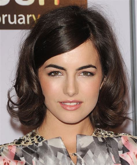 We provide easy how to style tips as well as letting you know which hairstyles will match your face shape, hair texture and hair density. Camilla Belle Medium Wavy Formal Hairstyle with Side Swept ...