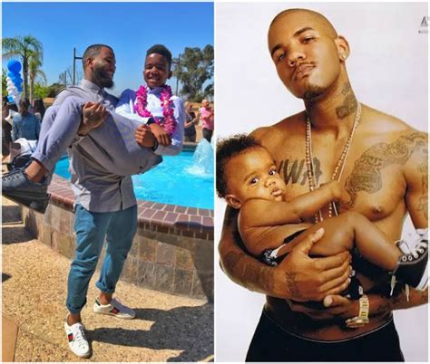 Rapper The Game Remakes His Sons Childhood Photo To Celebrate His