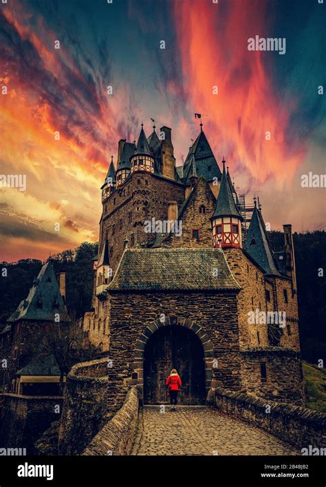Burg Eltz Castle Germany During Sunsetburg Eltz Castle In Rhineland