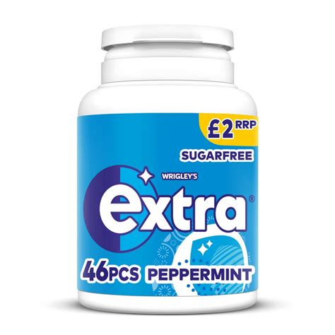 Extra Peppermint Sugarfree Chewing Gum Bottle £2 Pmp 46 Pieces Bb