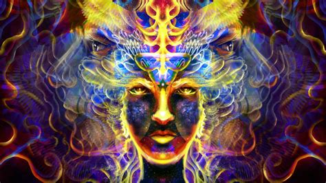 Artistic Psychedelic Colorful Face Hd Trippy Wallpapers Hd Wallpapers
