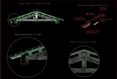 Detail Roof Truss Wooden Roof Truss Dwg Detail For Autocad • Designs Cad