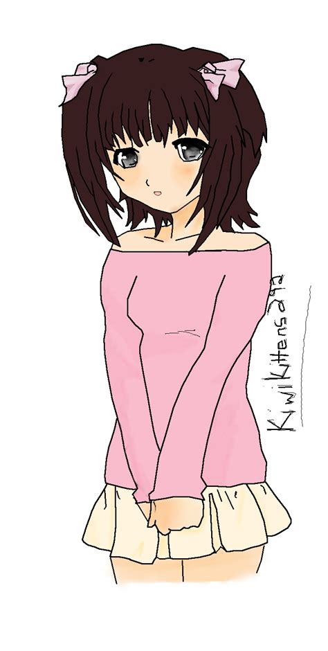 Shy Anime Girl Color By Kiwikittens292 On Deviantart