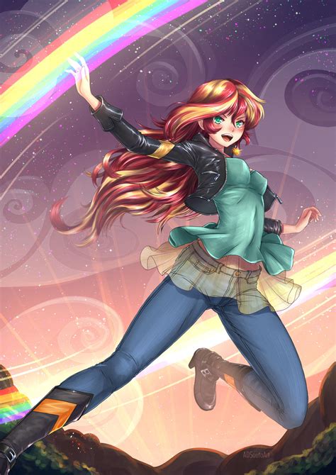 Sunset Shimmer Mlp Equestria Girl Casual By Adsouto On Deviantart