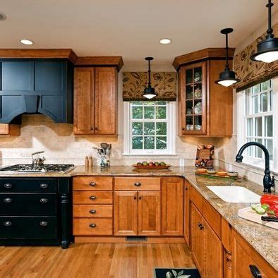 He loves the honey oak cabinets, and to be perfectly honest they are in great shape and are really i have those honey colored cabinets too in maple and i painted my walls chocolate, soi think a dark i think that this is the best color for kitchen. Ask Maria: How to Coordinate Finishes with Oak Cabinets