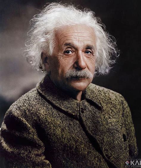 History In Color On Instagram A 68 Year Old Albert Einstein Having