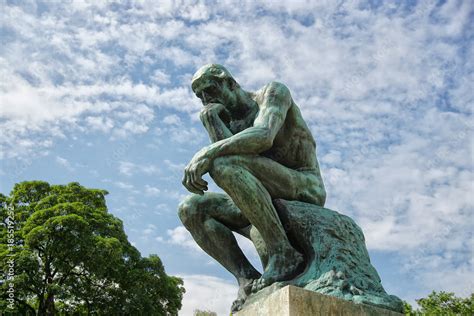 The Original Thinker The Musée Rodin Stock Photo Adobe Stock