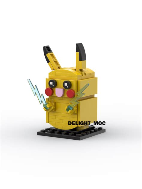 Lego Moc Pikachu By Delight Moc Rebrickable Build With Lego