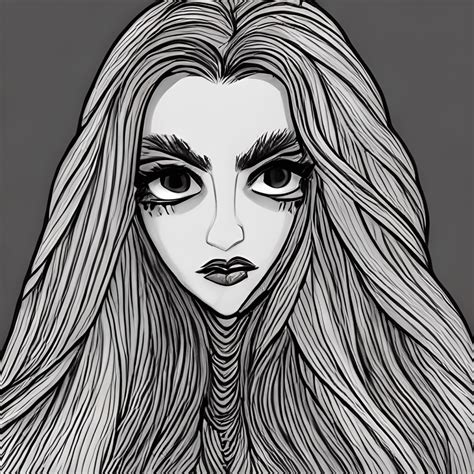 Sultry Woman Coloring Page · Creative Fabrica