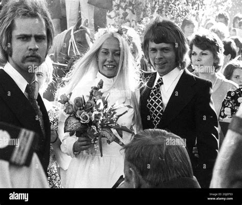 Abba S Agnetha Faltskog And Bjorn Ulvaeus Get Married Stock Photo Alamy