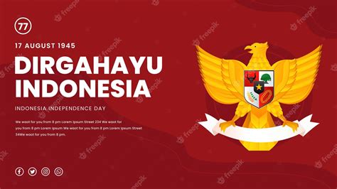 Premium Vector Garuda Indonesia Banner Design Template