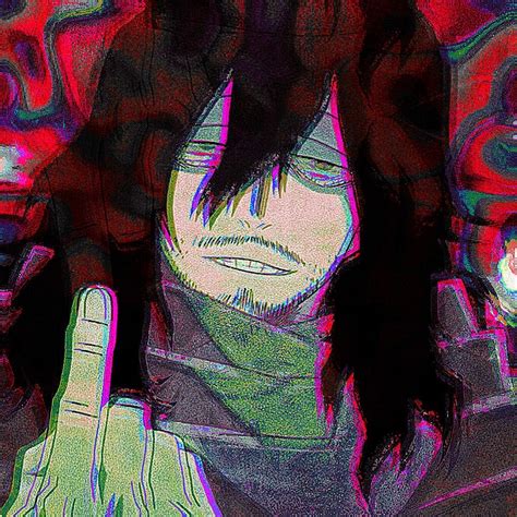 Bnha Aizawa Glitchcore Breakcore Eyestrain Rainbowcore Eyestrain