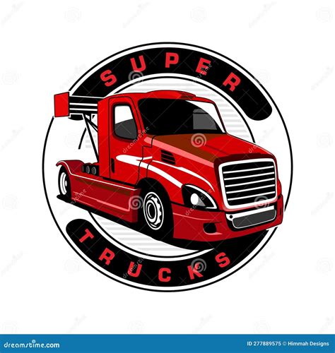 Super Trucks Illustration Design Vector Stock Illustration