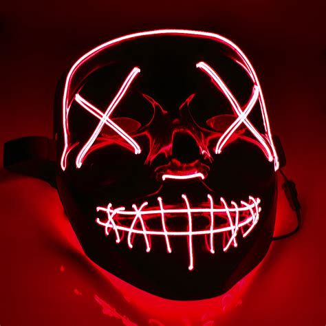 led light up masks great funny masks festival cosplay glow in dark awesome shopping store