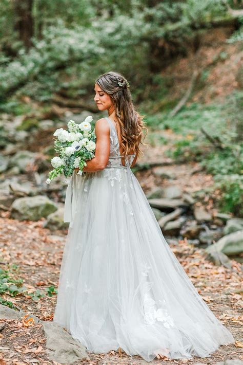 Bobby And Alys Wedding In The Redwoods With All White Florals Wedding Dress Inspiration