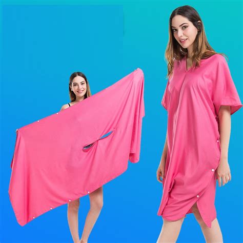 2018 Multifunction Changing Robe Bath Towel Outdoor Adult Hooded Beach