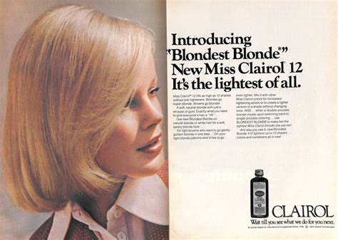 Clairol Blondest Blonde Vintage 1970s Ad
