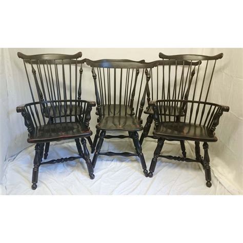 Enjoy free shipping on most stuff, even big stuff. Black Windsor Dining Chairs - Set of 6 | Chairish