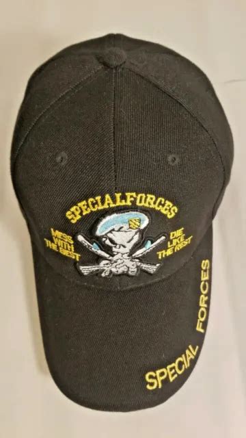 Special Forces Hat Ball Cap Ranger Airborne Green Beret Black 929
