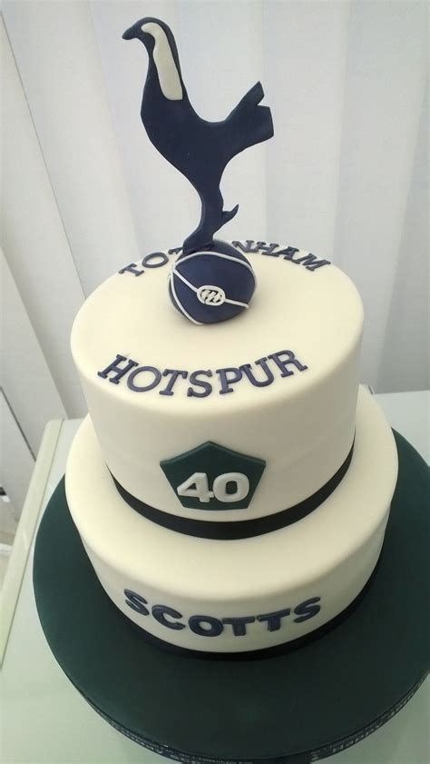 Tottenham Hotspur 40th Birthday Cake Spurs Cake 40th Birthday Cakes Cake