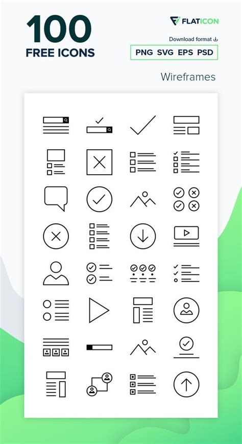 100 Free Vector Icons Of Wireframes Designed By Alfredo Hernandez