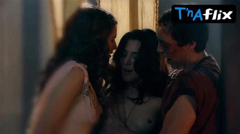 Jaime Murray Breasts Lesbian Scene In Spartacus Gods Of The Arena