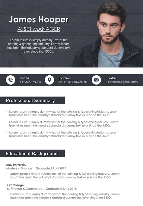 Top 10 Professional Resume Cv Templates 2020 Allnetarticles