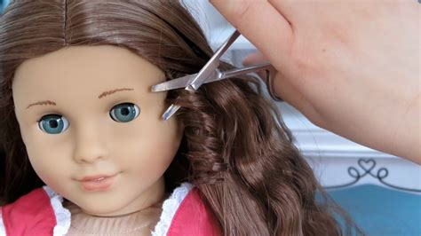 American Girl Doll Customization ~ Straightening Haircut Hairstyle