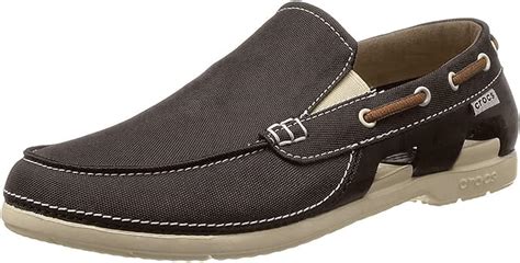Buy Crocs Mens Beach Line Boat Slip On M Canvas Boat Shoes At