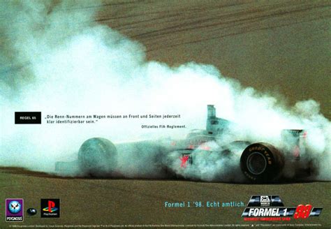 Formula 1 98 1998 Promotional Art Mobygames