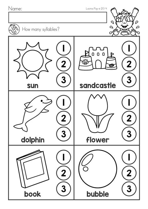 Summer Review Kindergarten Math Literacy Worksheets