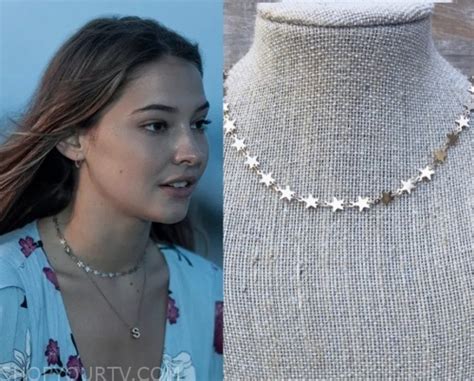 Outer Banks Season 1 Sarahs Star Choker Necklace Shop Your Tv