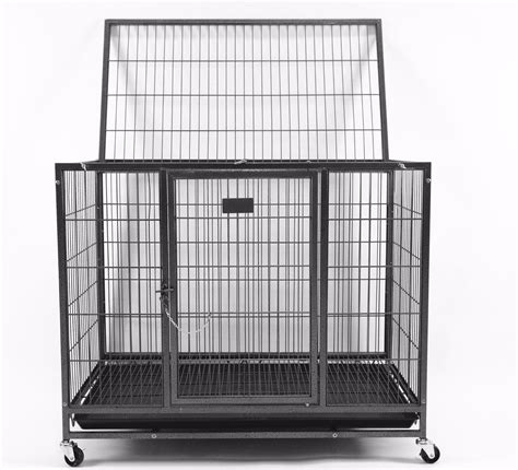Homey Pet 37 3 Levels Metal Heavy Duty Dog Cage Kennel Crate W Trays