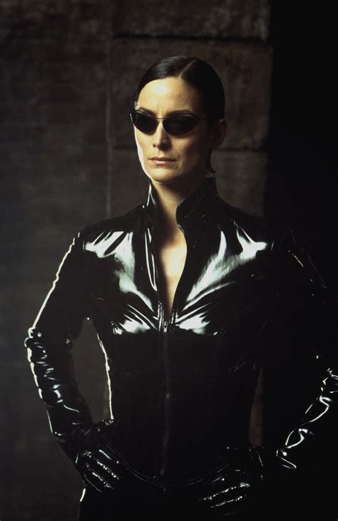 Carrie Anne Moss In Matrix Man In Black John Black Trinity Matrix The Matrix Movie Matrix