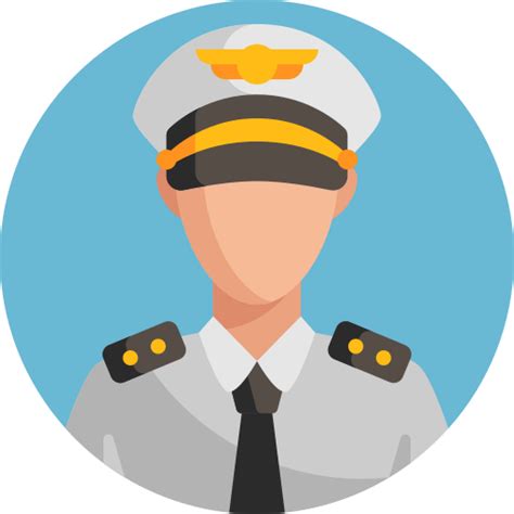 Pilot Detailed Flat Circular Flat Icon