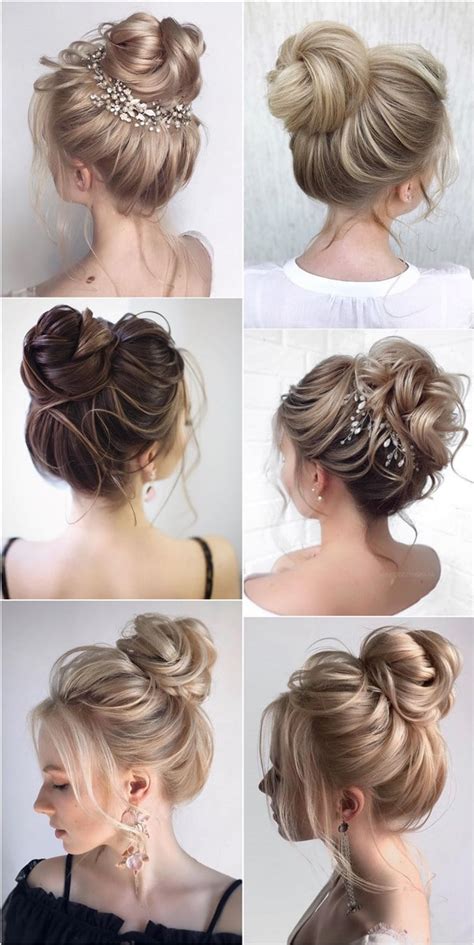 There is a good amount of wedding hairstyles for long hair half up a bride can choose. 20 High Bun Wedding Updo Hairstyles for Long Hair - Oh The ...
