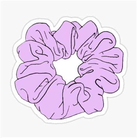 Purple Scrunchie sticker in 2020 | Aesthetic stickers, Tumblr stickers ...