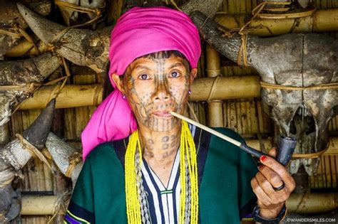 Fading Tradition Face Tattooed Tribal Women In Chin State She Wanders Miles