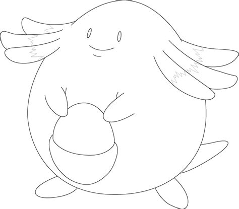 Lineart Of Chansey By Inukawaiilover On Deviantart