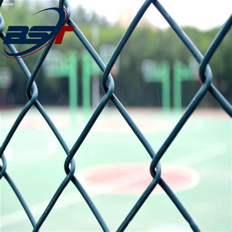 Electro Galvanized Chain Link Fence For Tennis Court China Hooked